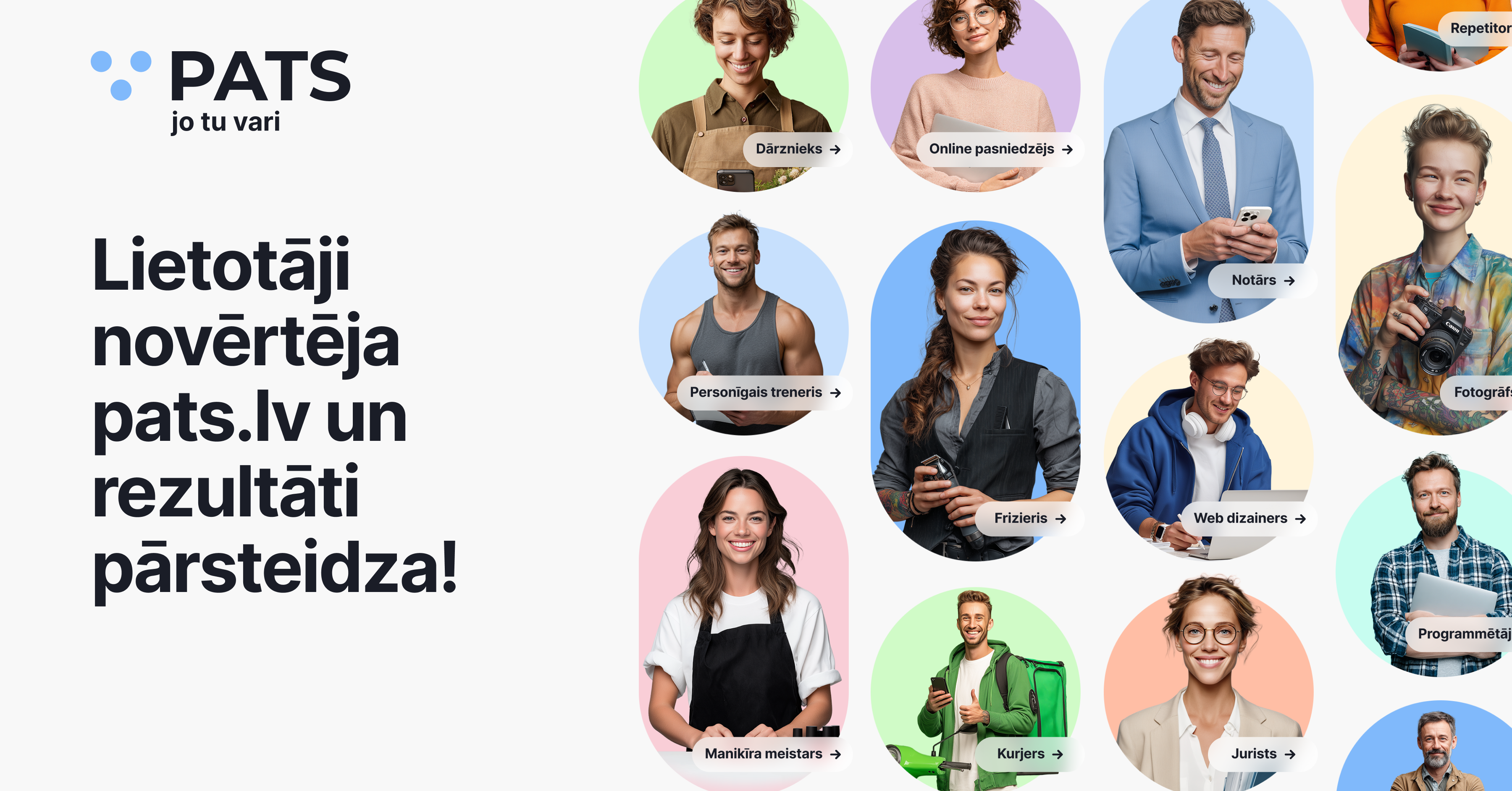 Пользователи оценили pats.lv и результаты превзошли ожидания!